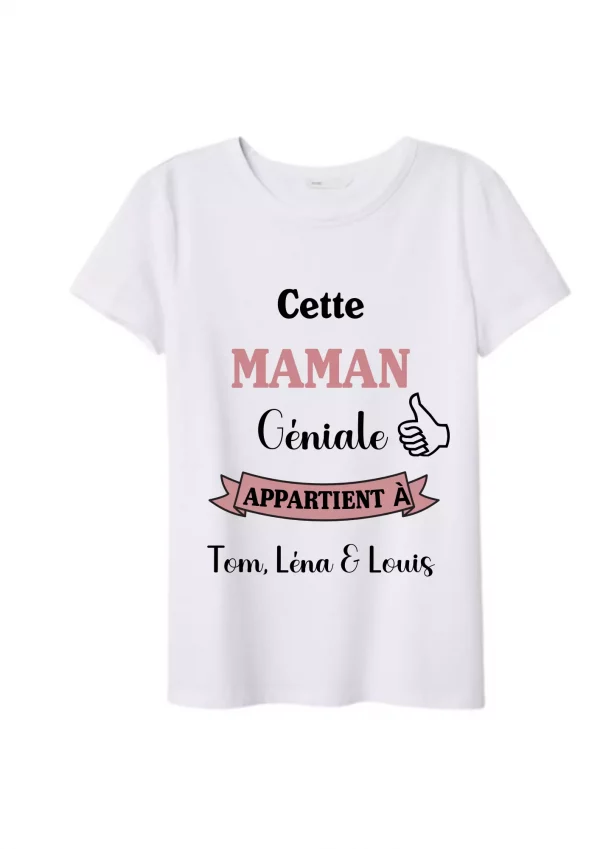 Tee-shirt femme maman géniale
