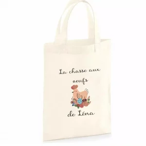 Tote bag enfant poule de pâques