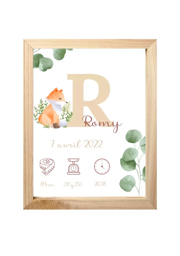 Affiche de naissance