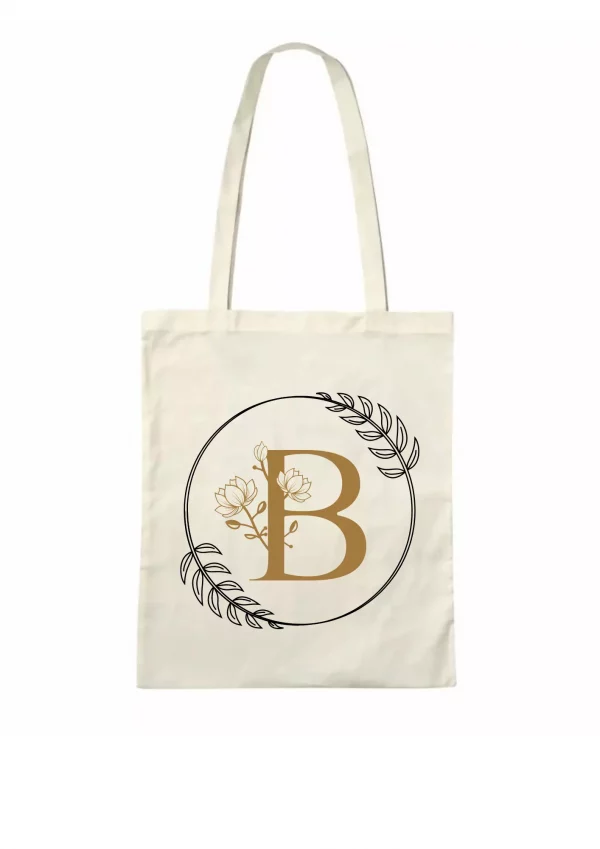Tote bag lettre