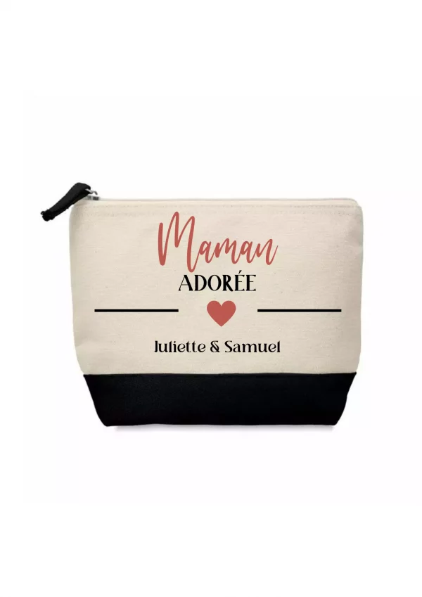 Trousse de toilette ligne cœur