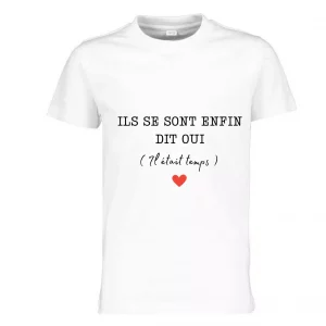 Tee-shirt enfant annonce mariage