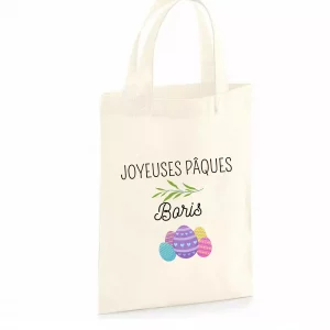 Tote bag enfant oeufs pâques