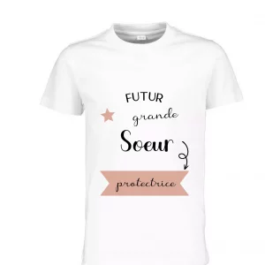 Tee-shirt enfant future grande soeur