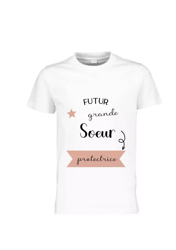 Tee-shirt enfant future grande soeur