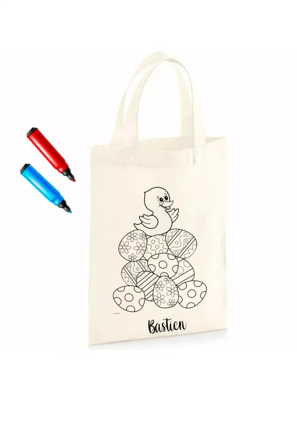 Tote bag enfant à colorier