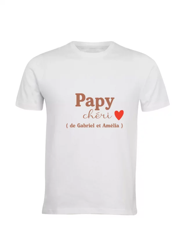 Tee-shirt homme marron