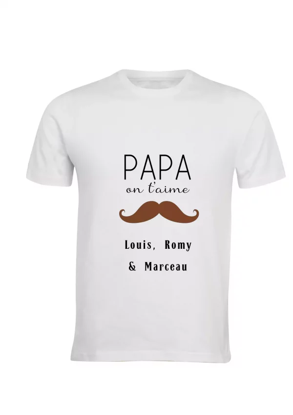 Tee-shirt homme moustache