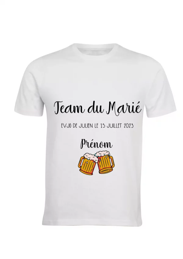 Tee-shirt homme team marié