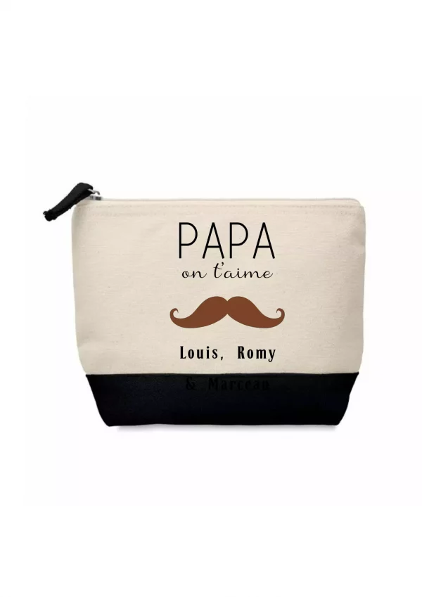 Trousse de toilette moustache