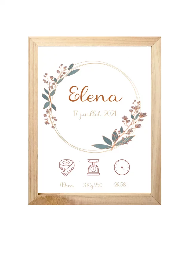 Affiche de naissance
