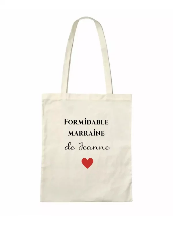 Tote bag coeur unique