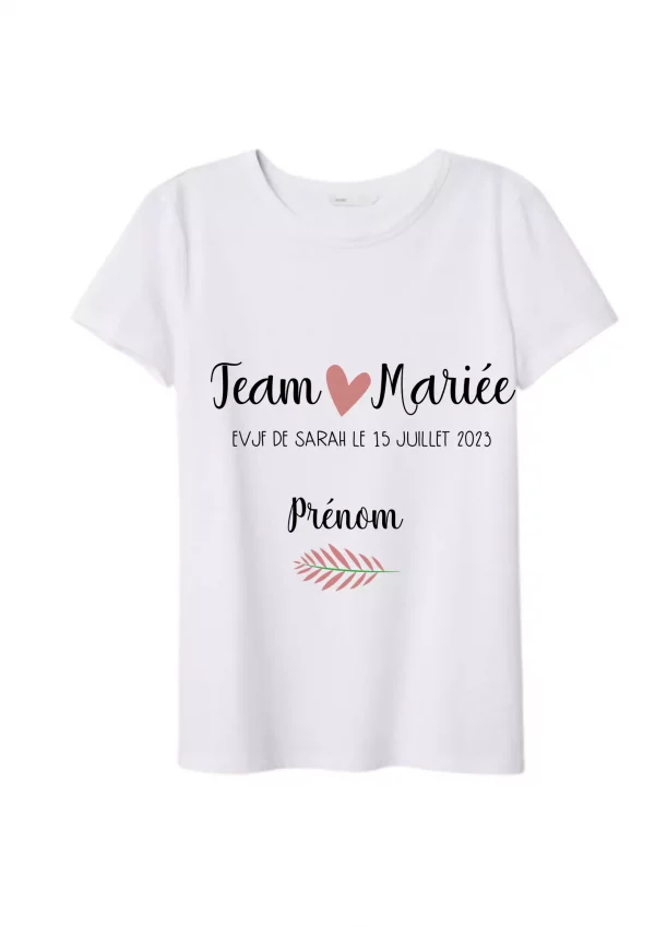 Tee-shirt femme team mariée