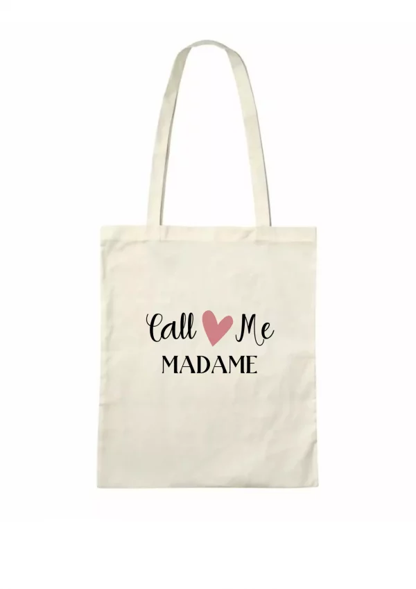 Tote bag coeur rose