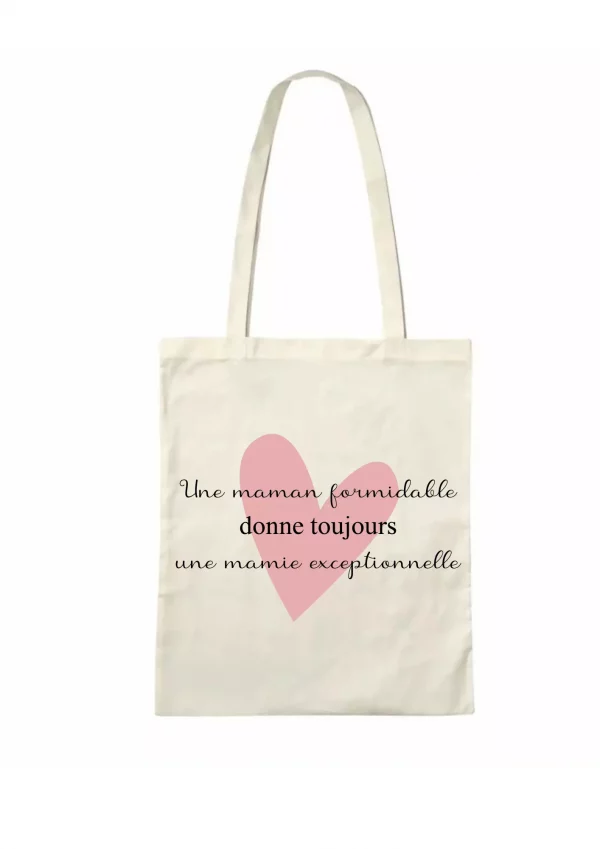 Tote bag grand coeur