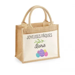 Sac cabas enfant pâques personnalisé