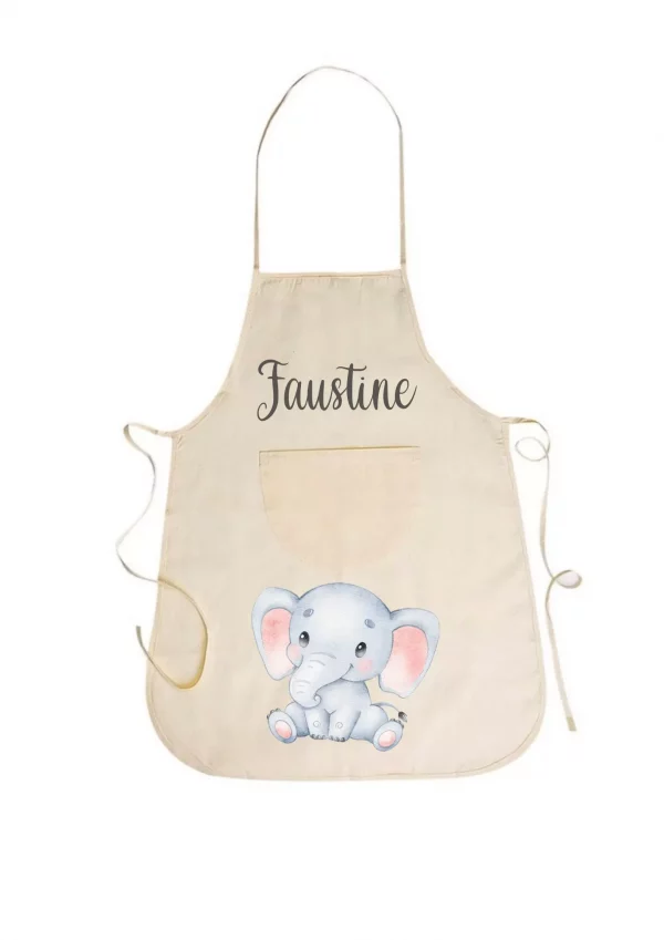 Tablier de cuisine éléphant