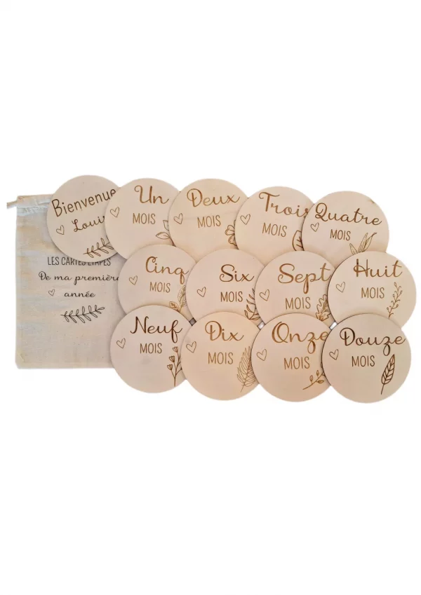 Cartes étapes en bois