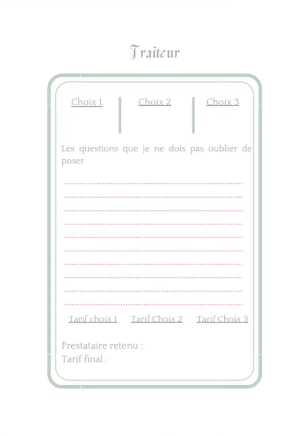 Carnet planificateur de mariage couple d'hommes