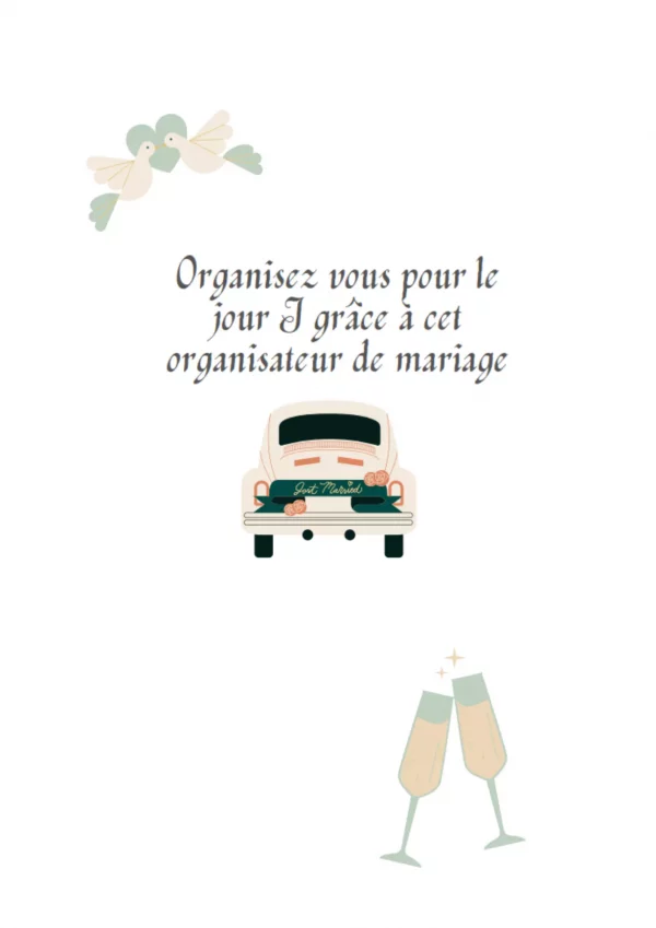 Carnet planificateur de mariage couple d'hommes