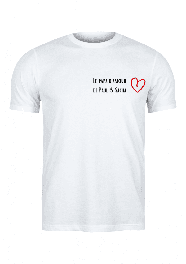 Tee-shirt homme papa d'amour