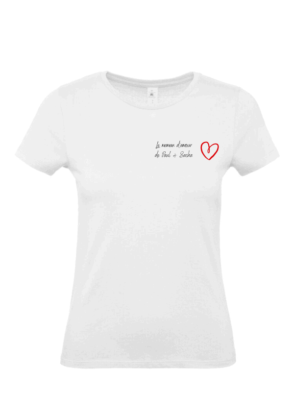 Tee-shirt femme texte prénom