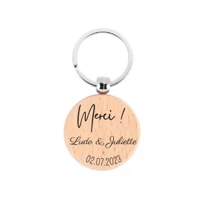 Porte-clé rond personnalisé