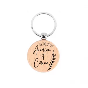 Porte-clé rond personnalisé