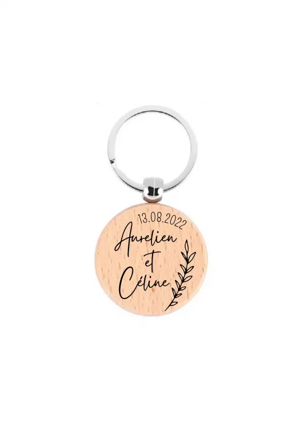 Porte-clé rond personnalisé