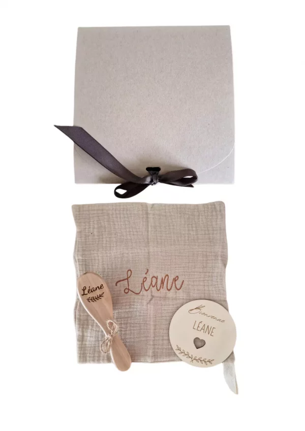 Coffret cadeau lange naturel