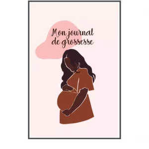 Journal de grossesse rose poudré