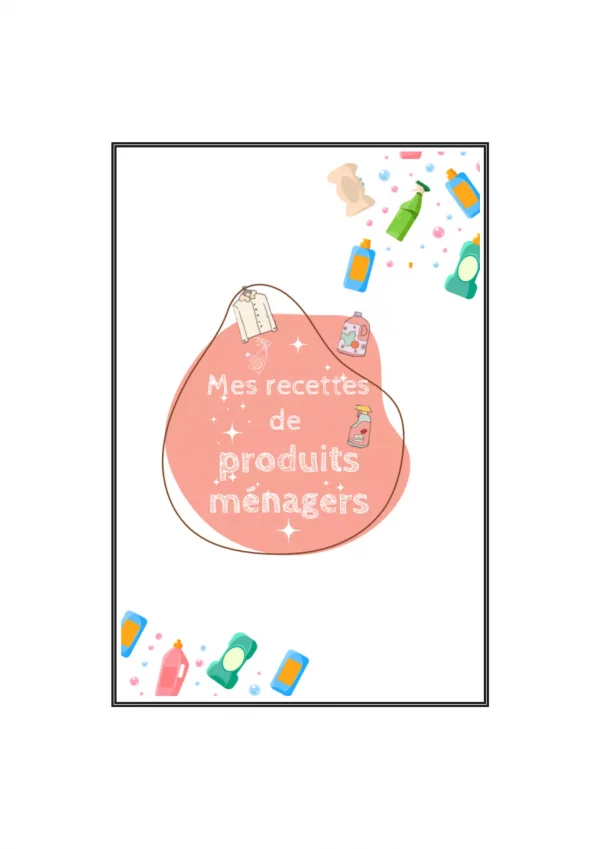 Carnet de recettes pour produits ménagers