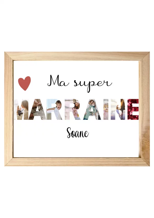 Affiche photo marraine