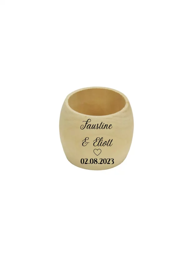 Rond de serviette personnalisé