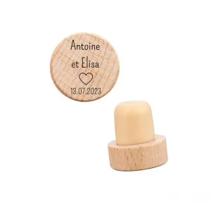 Bouchon de bouteille de vin personnalisé