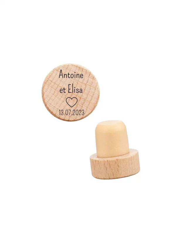 Bouchon de bouteille de vin personnalisé