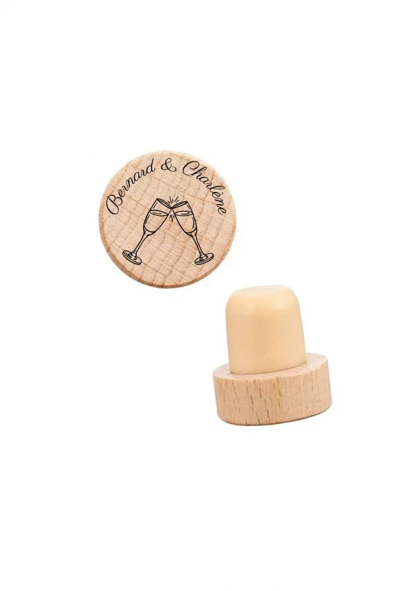 Bouchon de bouteille de vin personnalisé