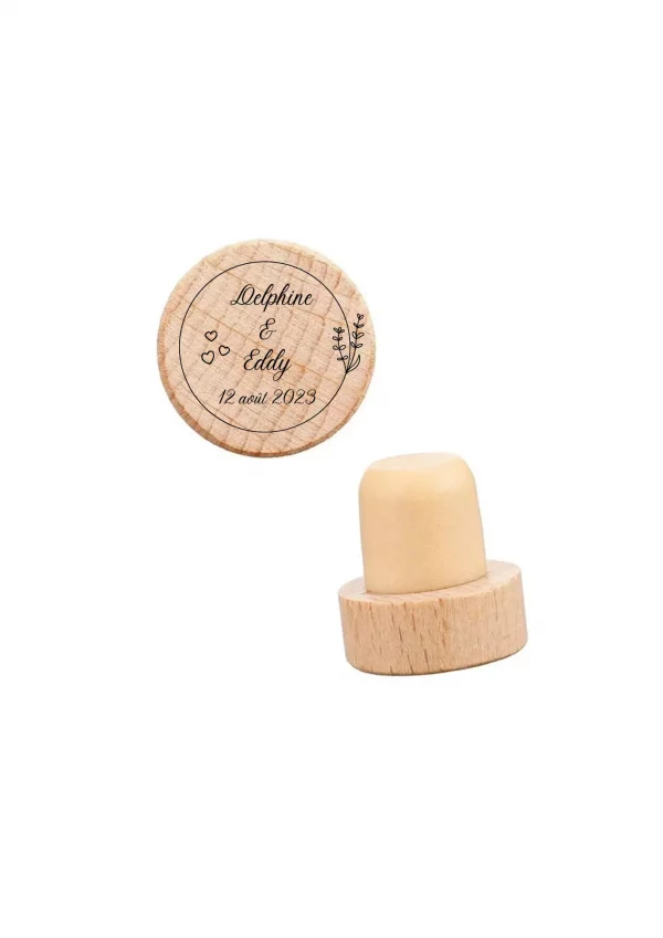 Bouchon de bouteille de vin personnalisé