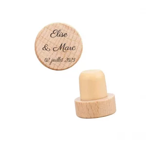 Bouchon de bouteille de vin personnalisé