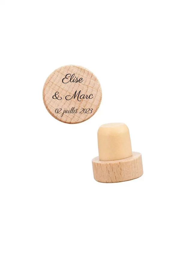 Bouchon de bouteille de vin personnalisé