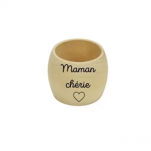 Rond de serviette maman motif cœur