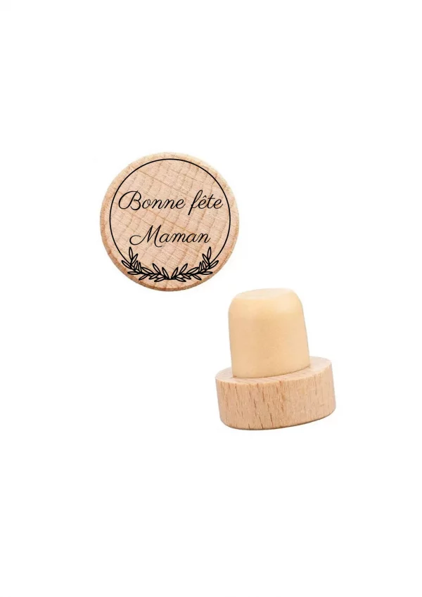 Bouchon bouteille maman motif cercle