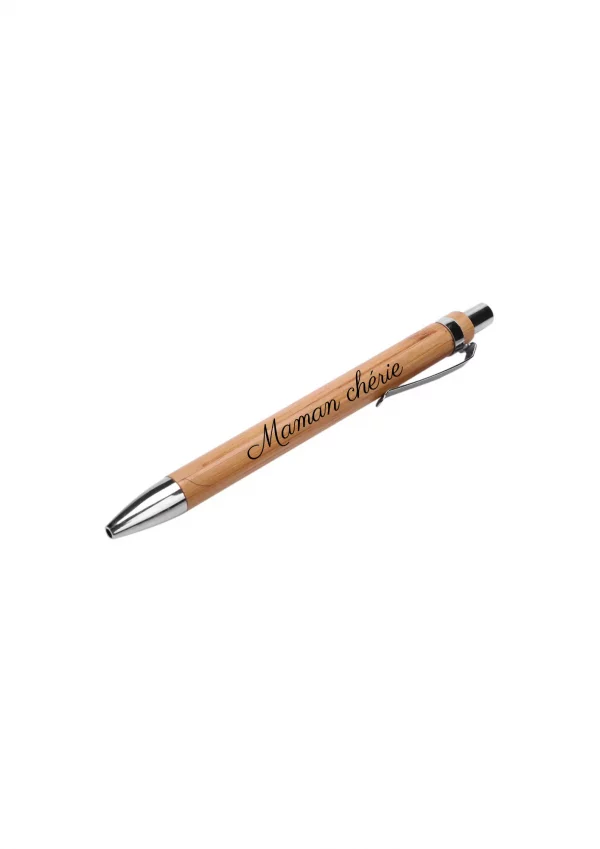 Stylo en bois maman