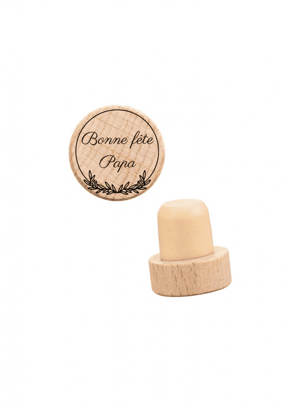 Bouchon bouteille papa motif cercle