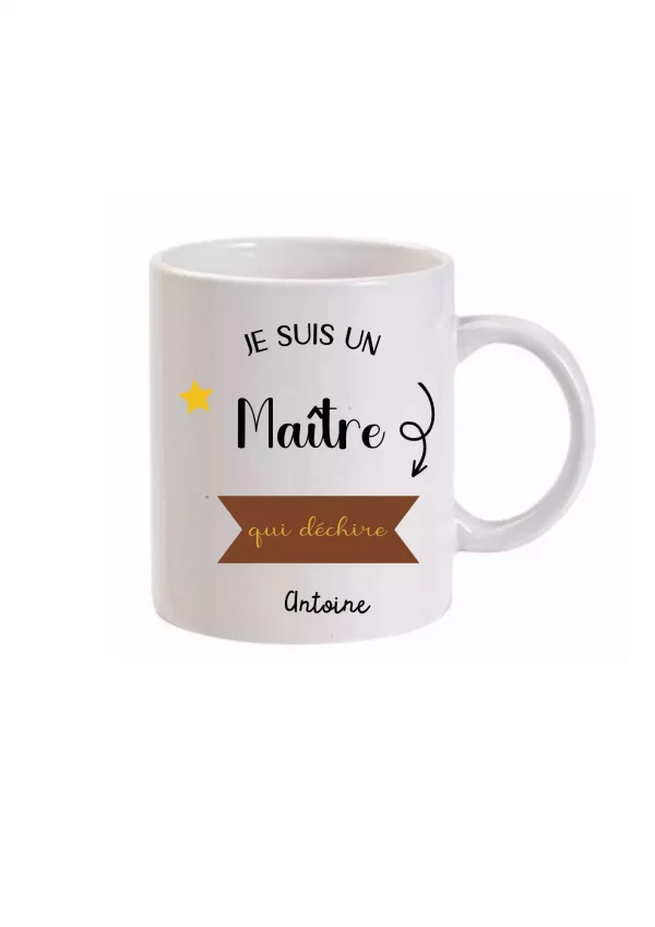 Mug fin d'année étoile