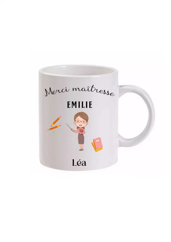 Mug fin d'année maîtresse