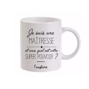 Mug fin d’année super pouvoir