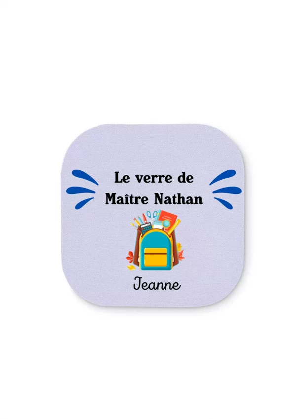 Dessous de verre sac à dos