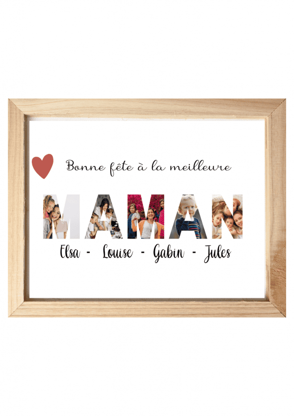 Affiche photo maman