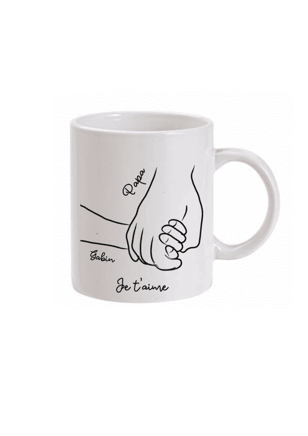 mug papy main dans la main